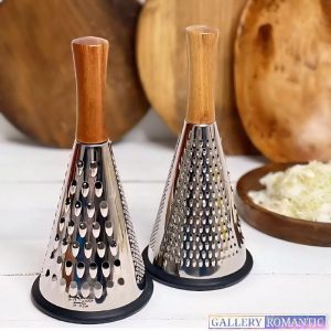 رنده هرمی استیل یونیک دسته چوبی کد 2200