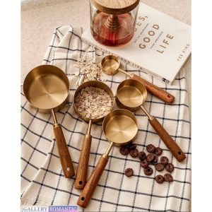 پیمانه استیل طلایی وارداتی شنگیا سایز بندی