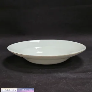 تابه پاستا گلدن اپال سفید لب طلا بسته 1 عددی
