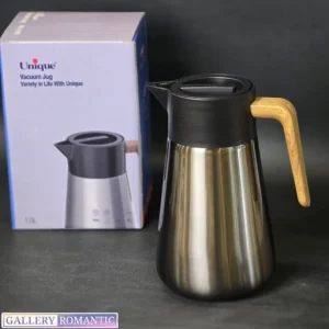 فلاسک استیل یونیک 1 لیتری دسته چوبی کد 1850