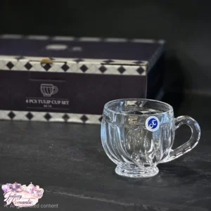 فنجان کریستال تولیپ ۶ عددی