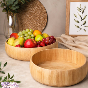 کاسه میوه چوبی عدسی
