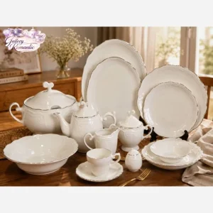 سرویس چینی الیزابت توس رویال حاشیه طلا