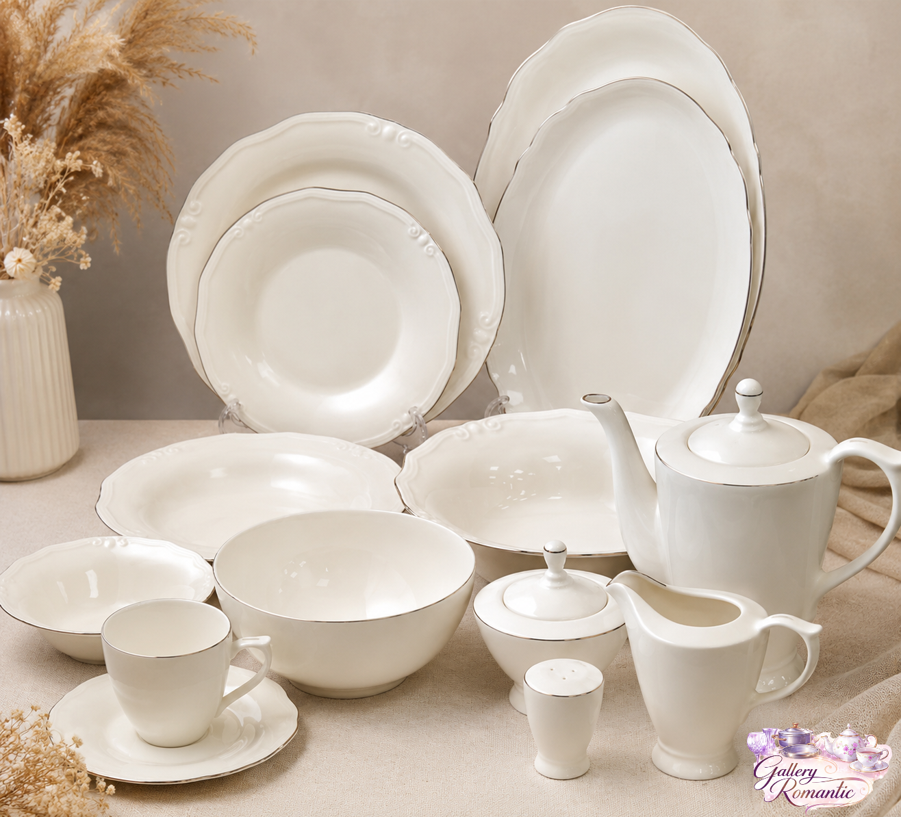سرویس چینی الیزالبت توس لئوناردو لب طلا سرویس چینی الیزالبت توس لئوناردو لب طلا