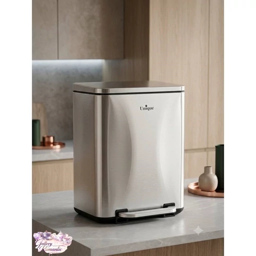 سطل زباله استیل یونیک کد 4300 سطل زباله استیل یونیک کد 4300